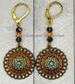 Gold Stainless Steel Crystal Earrings – Handmade Boho Statement Jewellery. - Image 9