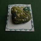 embroidered felted brooch