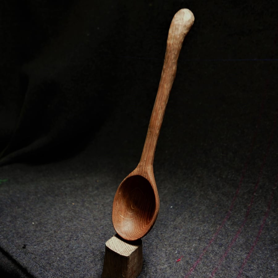 Welsh Oak Handcarved Stew spoon