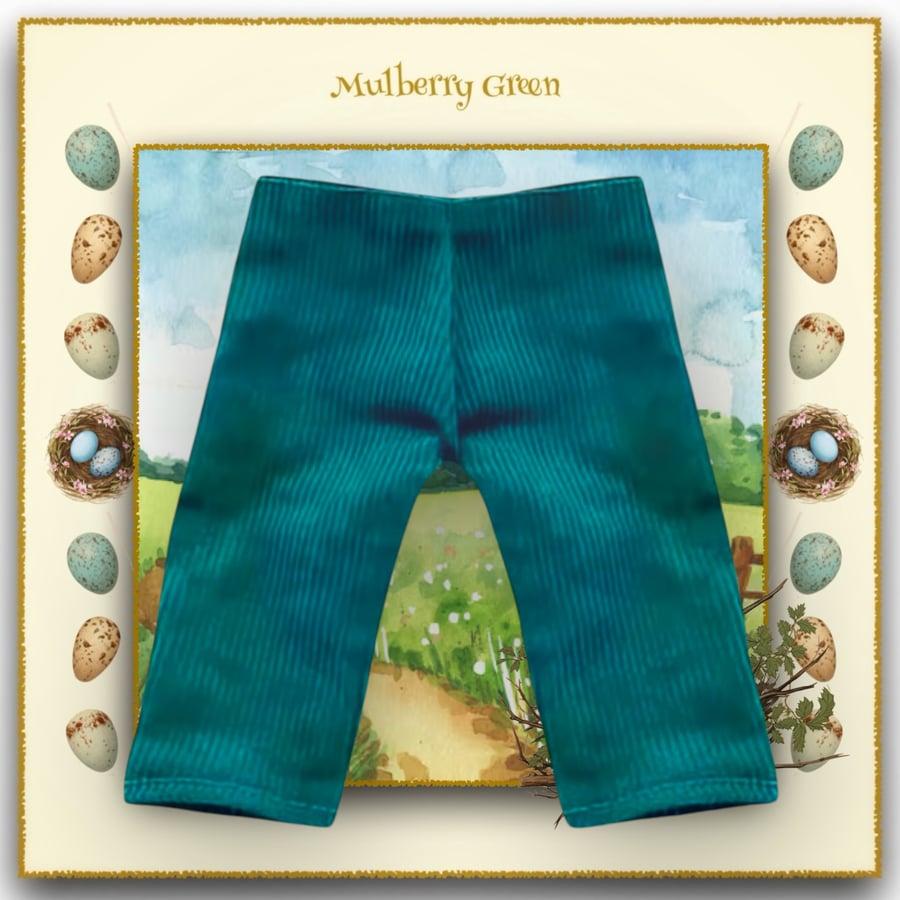 Turquoise Corduroy Trousers