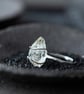 Sterling Silver Dandelion Herkimer Resin Diamond Bangle - Image 9