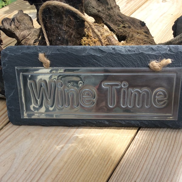 Hanging Plaque - Gin Time or Wine Time