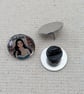 Book Girlie - Book Lover Themed Badge - Large Resin Topped Pin Badge  - Image 2