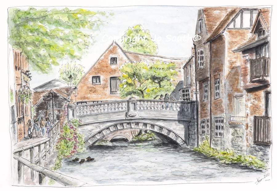 Winchester City Mill, Hampshire - Limited Edition Art Print
