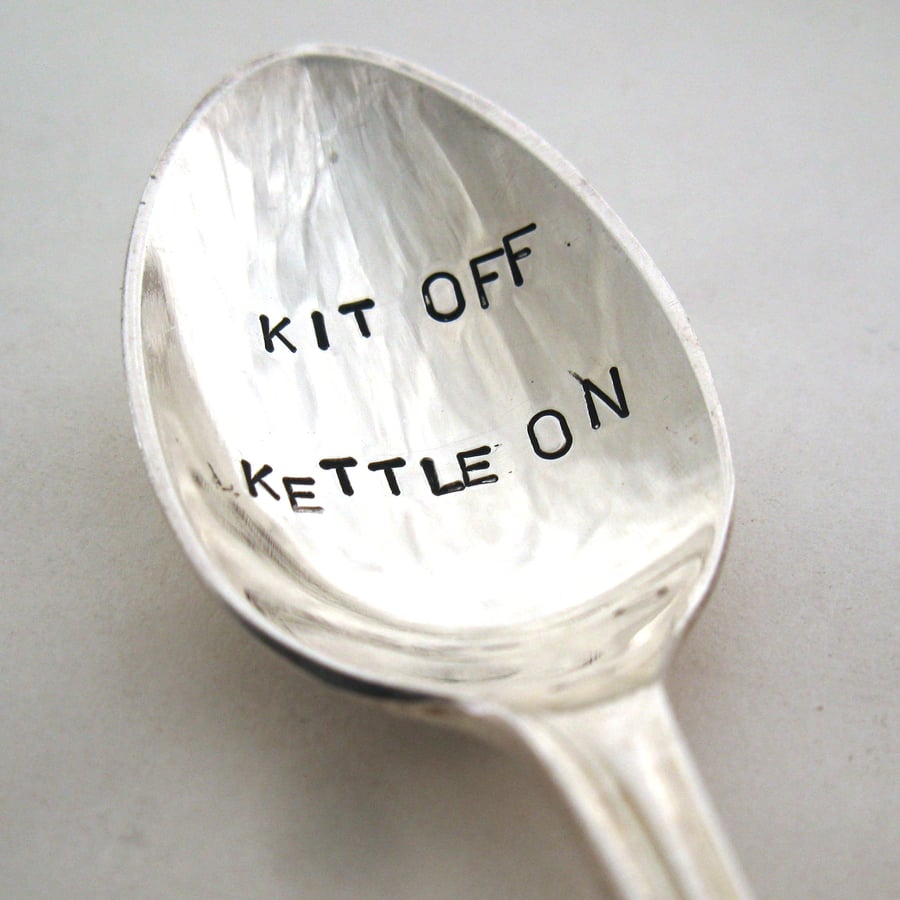 Naturist Coffee Spoon, Kit Off Kettle On