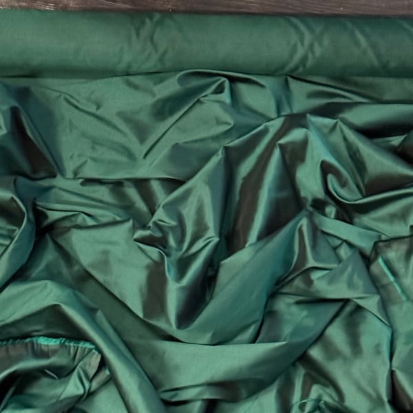 1 meter bottle green taffetta fabric polyester 58"wide