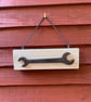 Reclaimed Wood Wall Plaque with Vintage Spanner -  Man Cave, Shed, Workshop Sign