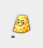 Funny Snarky Vinyl Sticker For Adults - Grumpy Cheese
