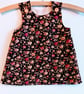 Dress, 12-18 months, A line dress, pinafore, needlecord, flowers, floral print  - Image 4