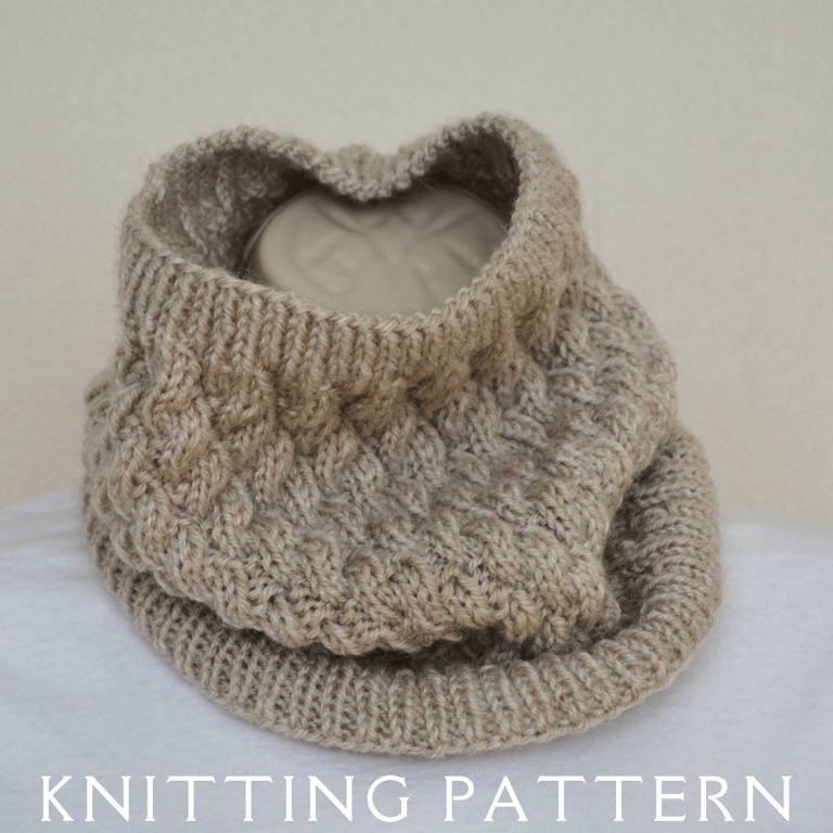 The Tamar Cowl Knitting Pattern PDF Version By Email