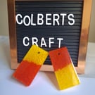 Duel colour resin keyring 