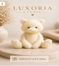 Luxury Teddy Bear Candle Handmade Soy Wax Candle Cute Aesthetic Gift Minimalist 
