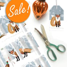 SALE: Fox & Pheasant Woodland Style Christmas Gift Wrap
