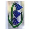 Bluebell Suncatcher Stained Glass Flower Blue 013