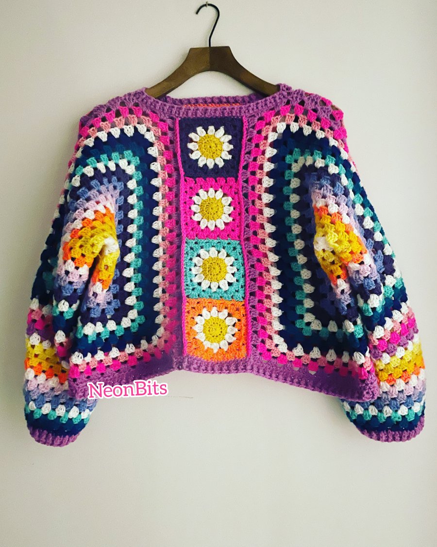 Crochet daisy jumper 