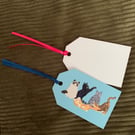 Cat themed gift tags