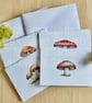 Fungi Cards Set of 8 A6 Folded cards with envelopes in Gift box