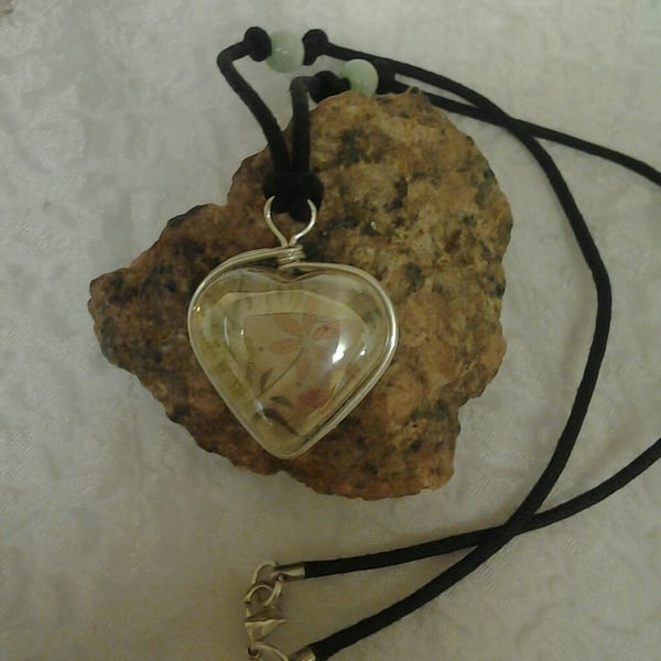 Glass Heart Pendant