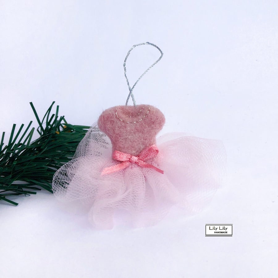 SOLD Ballerina Outfit Christmas tree decoration by Lily Lily Handmade 