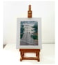 Devonport Park  Plymouth Original Mixed Media Painting on Yupo paper Mounted - Image 4