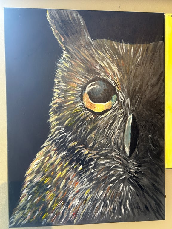 Original eagle eye painting 16x12" on canvas