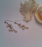 Pink and Cream 3 Strand Pearl Jewellery Set, Ladies Jewellery Set - Image 4