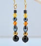 Obsidian, Hematite & Crystal Earrings, Birthday, Anniversary, Gifts For Her - Image 5