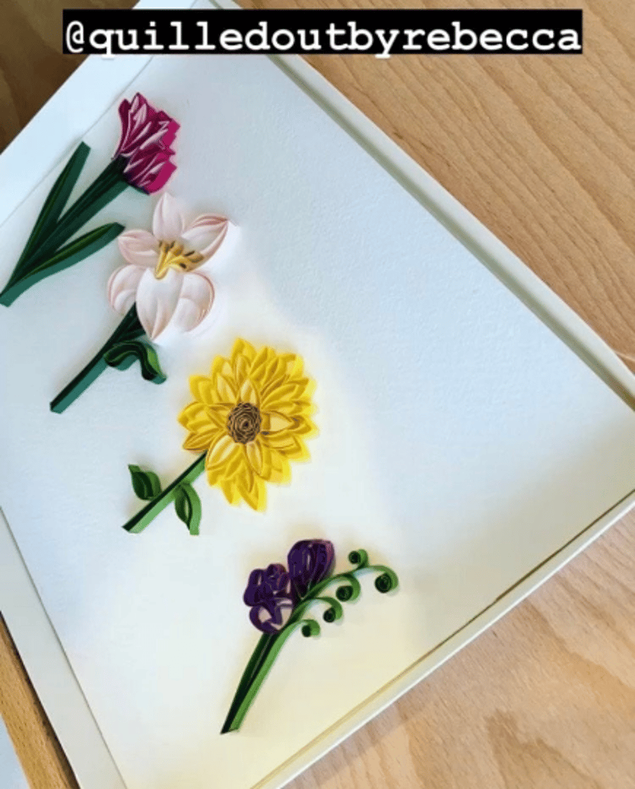 Custom Order Flower in Frame Hanging Wall Art 