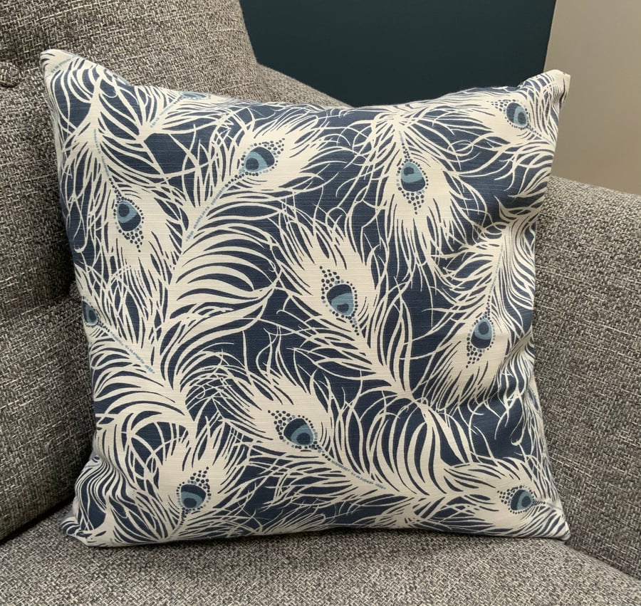 Peacock feather Cushion Cover