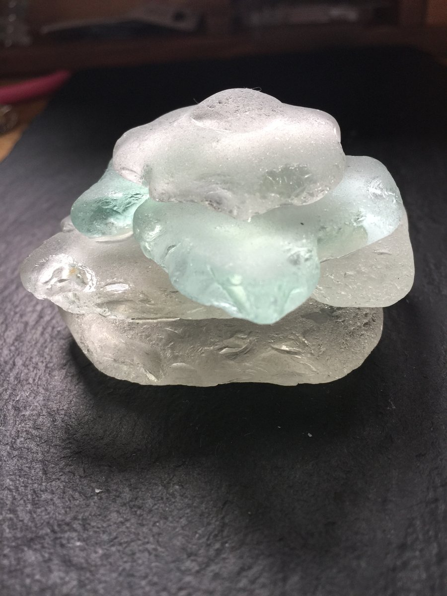 Seaglass paperweight ornament