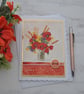Red Poppies Birthday Card Happy Birthday To You 3D Luxury Handmade - Image 1