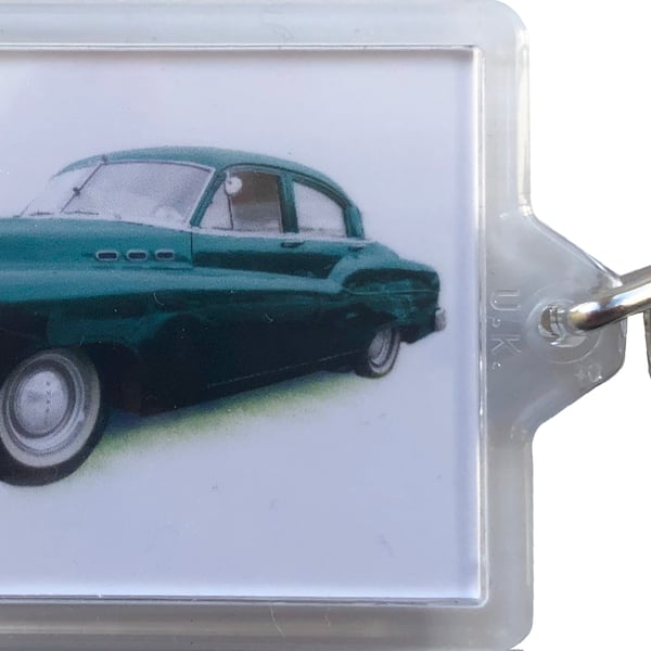 Buick Super Riviera 1950 - Keyring with 50x35mm Insert - Car Enthusiast