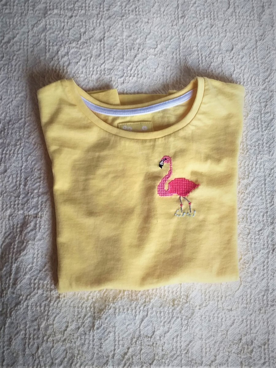 Flamingo T-shirt age 4-5