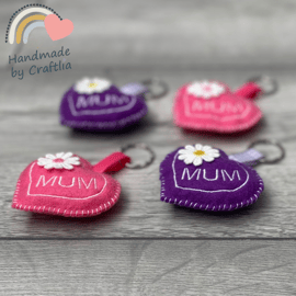 Mum heart keyring, Keepsake, small gift, Special gift, Mother’s Day