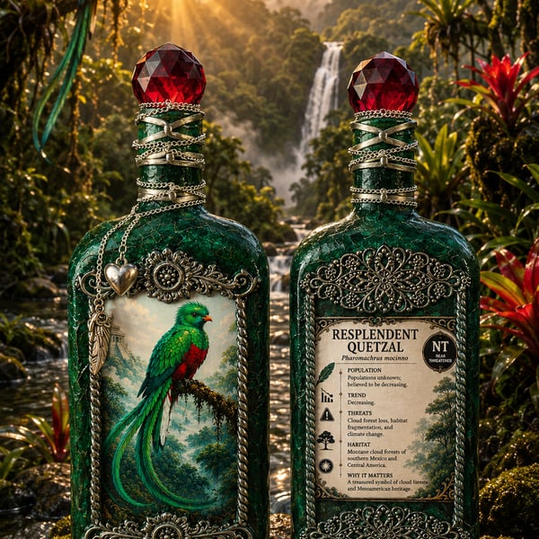Resplendent Quetzal Conservation Bottle