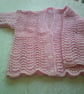 22 inch Pink Lacy Cardigan - Image 1