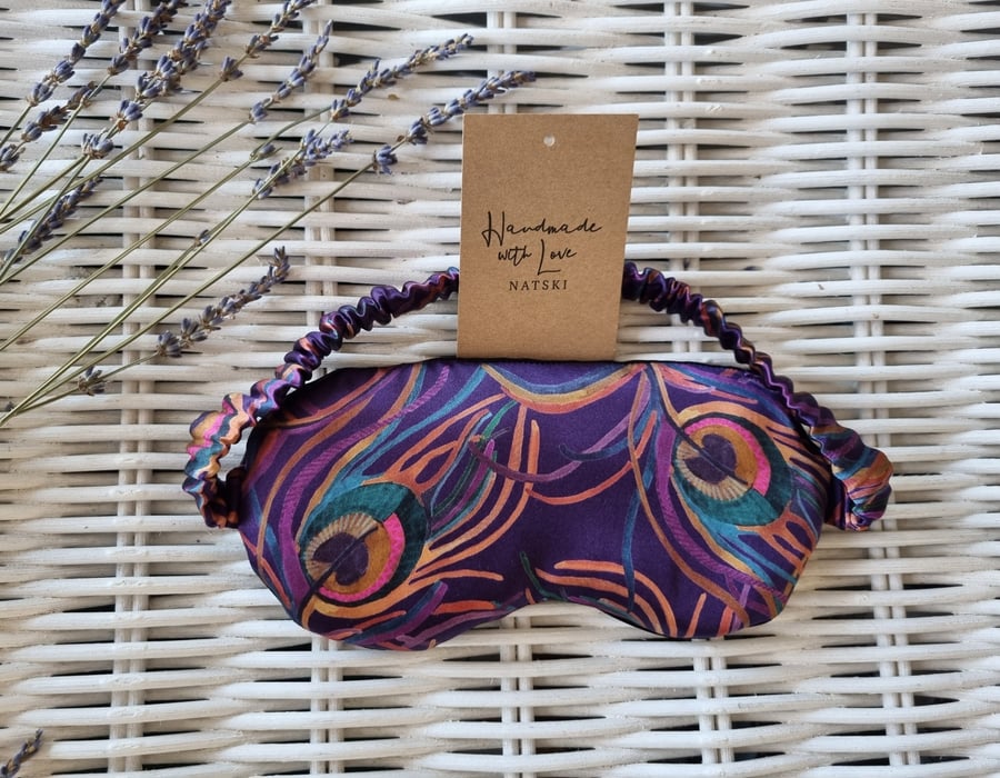 Silk eye mask. Weighted eye mask.