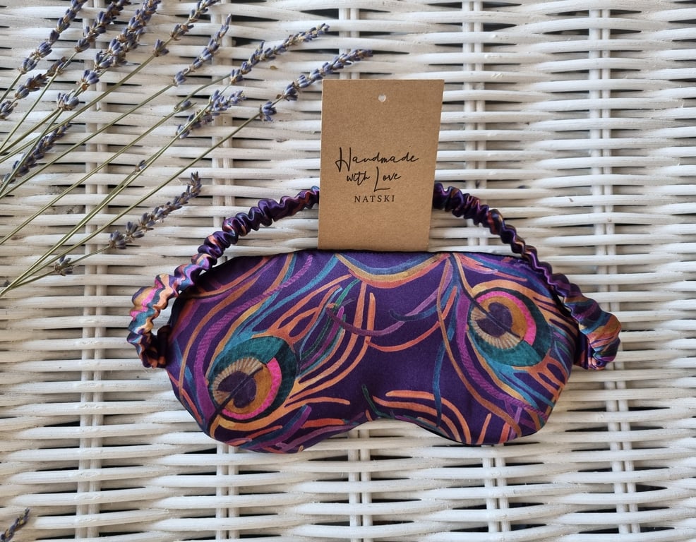 Silk eye mask. Weighted eye mask.