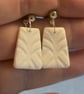 Matt Leaf Imprint Earrings - Image 8