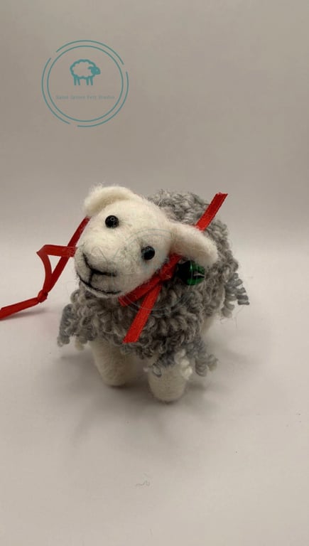 Needle Felt Sheep Hanging Decoration