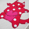 embroidered zombie kitten notebook