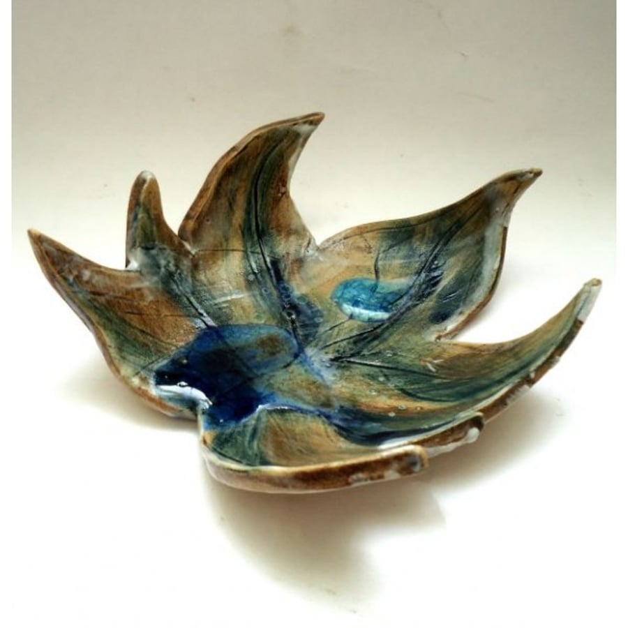 Ceramic Maple Leaf Bowl