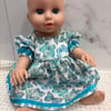 Large Turquoise Baby Doll Dress