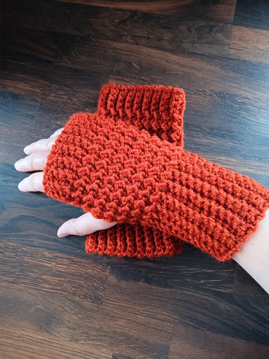 Handmade Crochet Fingerless Gloves