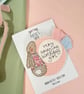 Pink Peter Rabbit bunny birthday rosette - Image 3