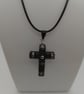 Black cross pendant necklace - Image 4