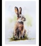 Rabbit, Original Watercolour Painting. - Image 2