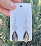 Recycled tin and silver earrings  - Image 2