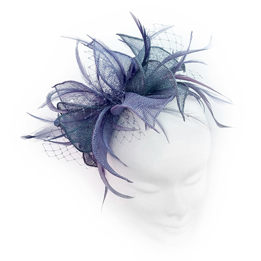 "Heather".....Sinamay Fascinator