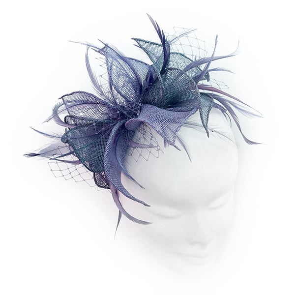 "Heather".....Sinamay Fascinator